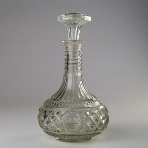 Carafe - clear glass - 1820