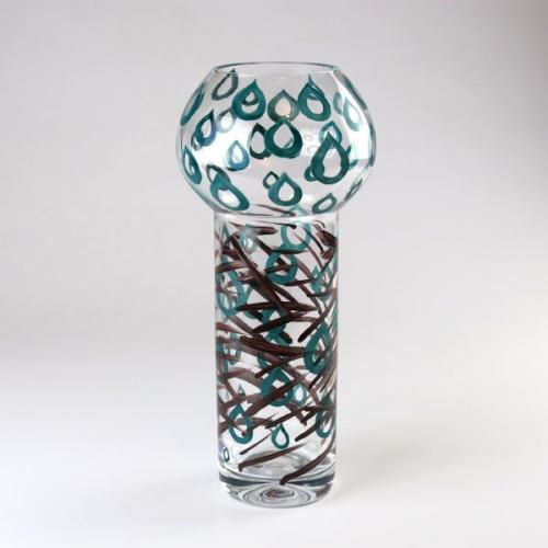 Vase - clear glass - 1980