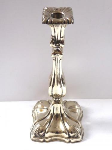Biedermeier silver-plated candlestick