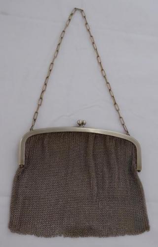 Silver plated pouch - handbag