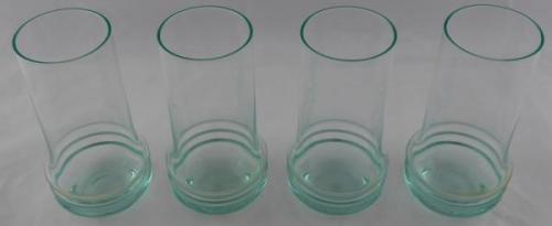 Four beryl glasses  - Moser, Bruno Morbelli