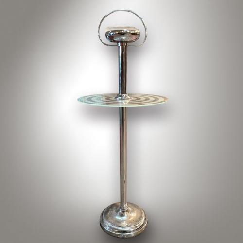 Small Table - chrome, sandblasted glass - 1930