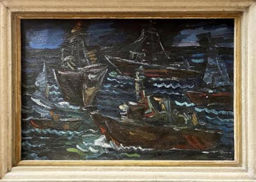 Sailing Ship - Frantiek Zdenek Eberl - 1930