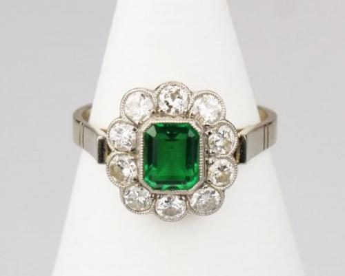 Ladies' Gold Ring - crystal, gold - 1935