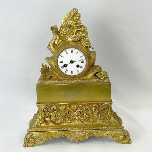 Mantel Clock - bronze, enamel - 1870