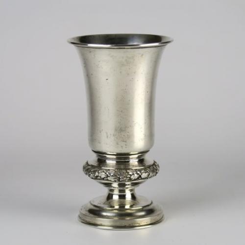 Silver cup, Biedermeier, 1830, Ag 750/1000/ 213,85 g