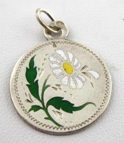 Silver pendant with daisy - Witzmann Leopold, Vien