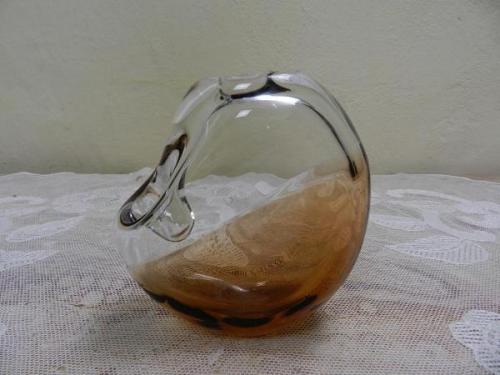 Vase - glass, metallurgical glass - 1976