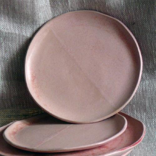 Couvert plate pink, Monika Wyrwol, diameter 16 cm