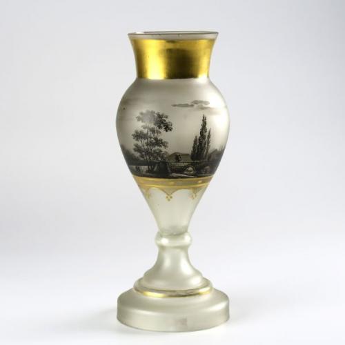 Biedermeier vase, 1830, Bohemia
