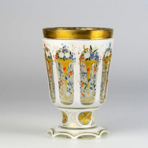 Biedermeier cup, Bohemia, 1840