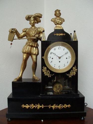 Figural musical clock
