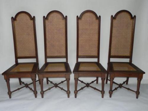 Four Chairs - solid oak - 1830